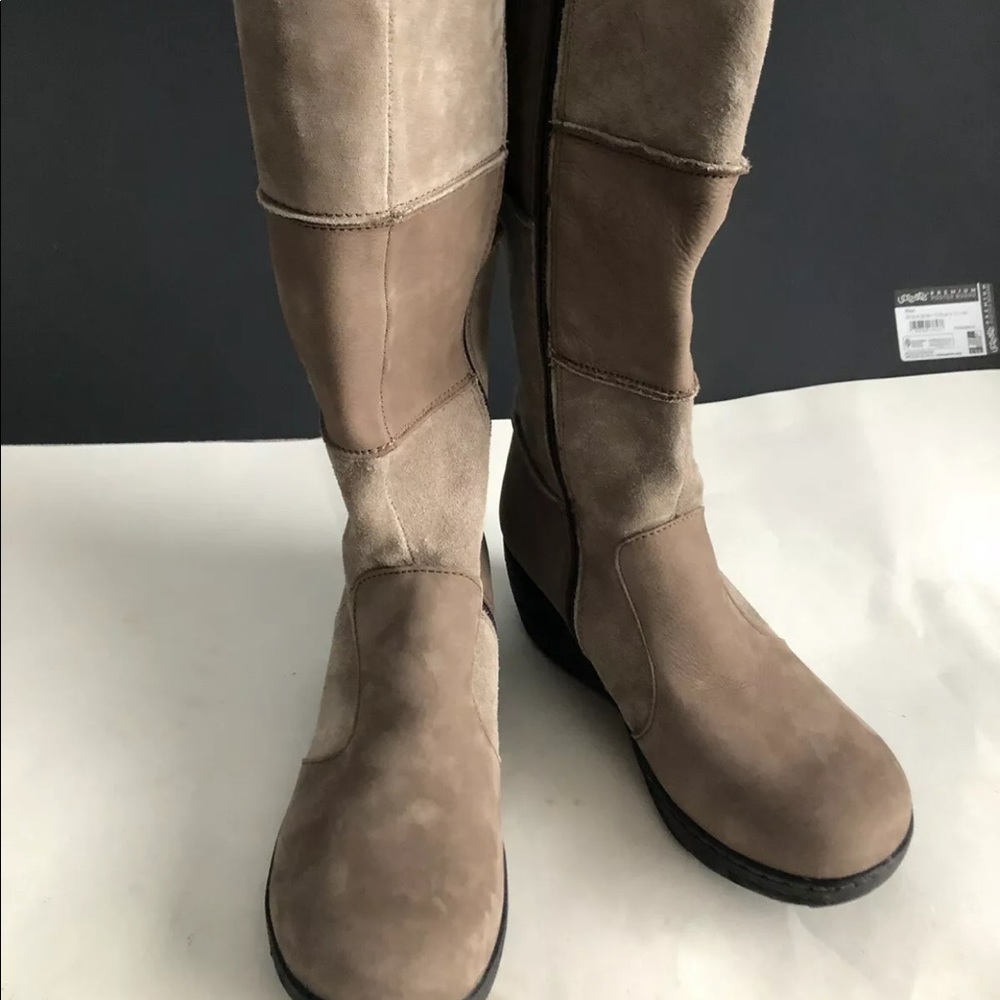 boc Born Patchwork Suede Wedge Boho Boots Size 8